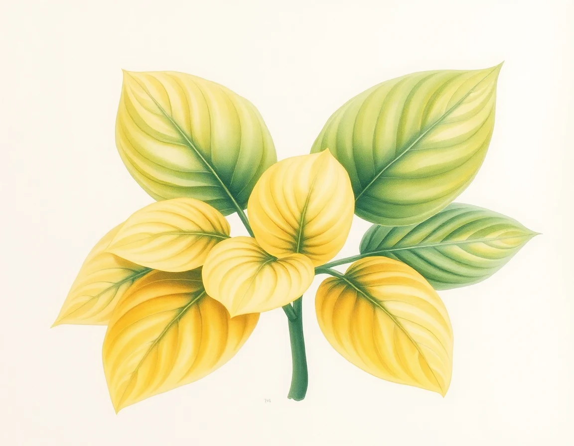 Watercolor illustration of Hosta 'Alice Gladden'