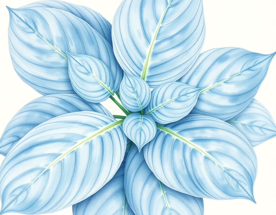Hosta 'Am I Blue'