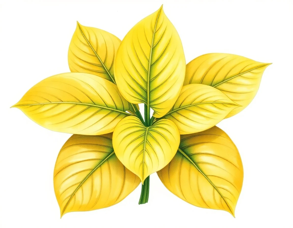 Watercolor illustration of Hosta 'American Icon'