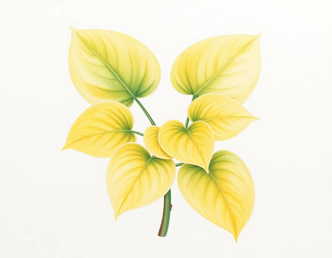 Watercolor illustration of Hosta 'Bella Noche'