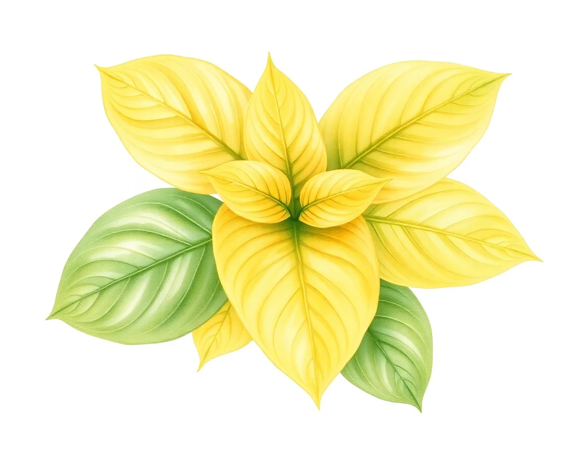 Watercolor illustration of Hosta 'Bewitched'
