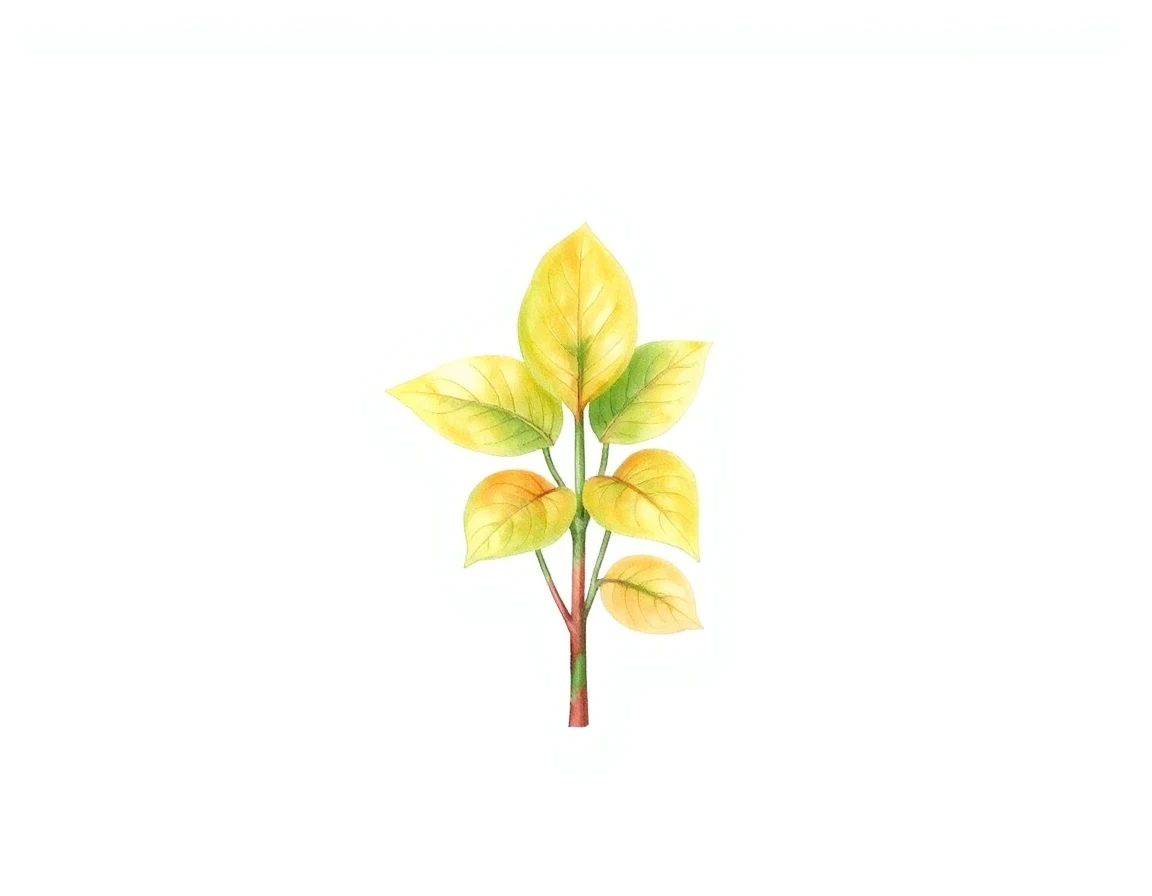 Watercolor illustration of Hosta 'Bilben Little Atlantis'