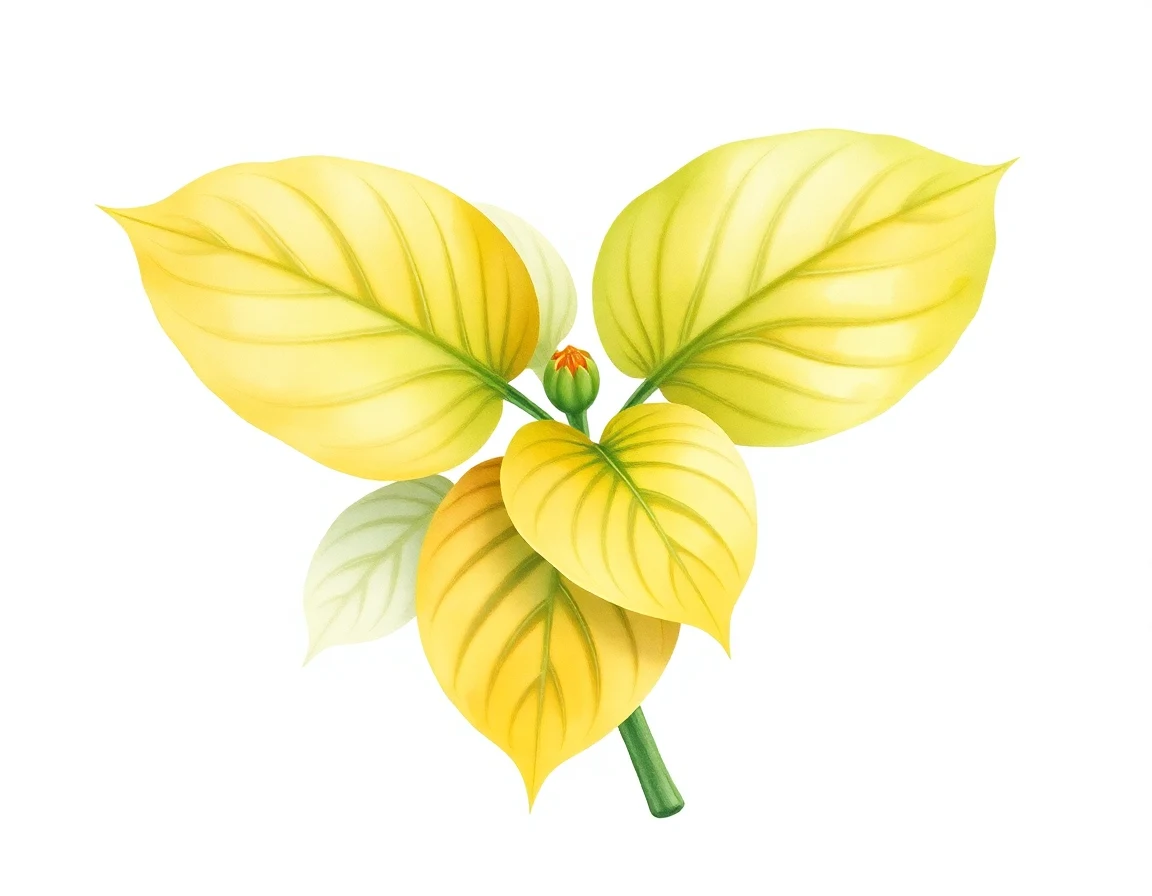 Watercolor illustration of Hosta 'Bridgeville'