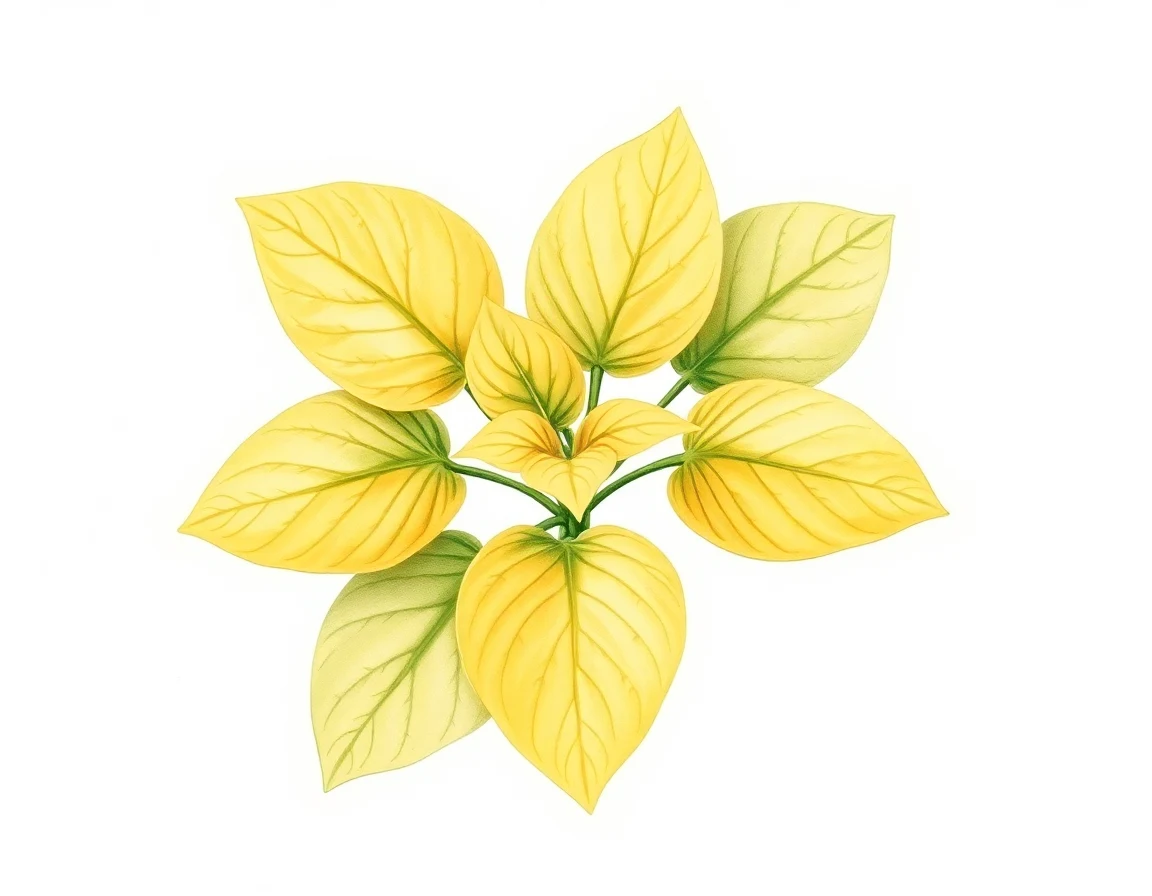 Watercolor illustration of Hosta 'Broad Ripple'