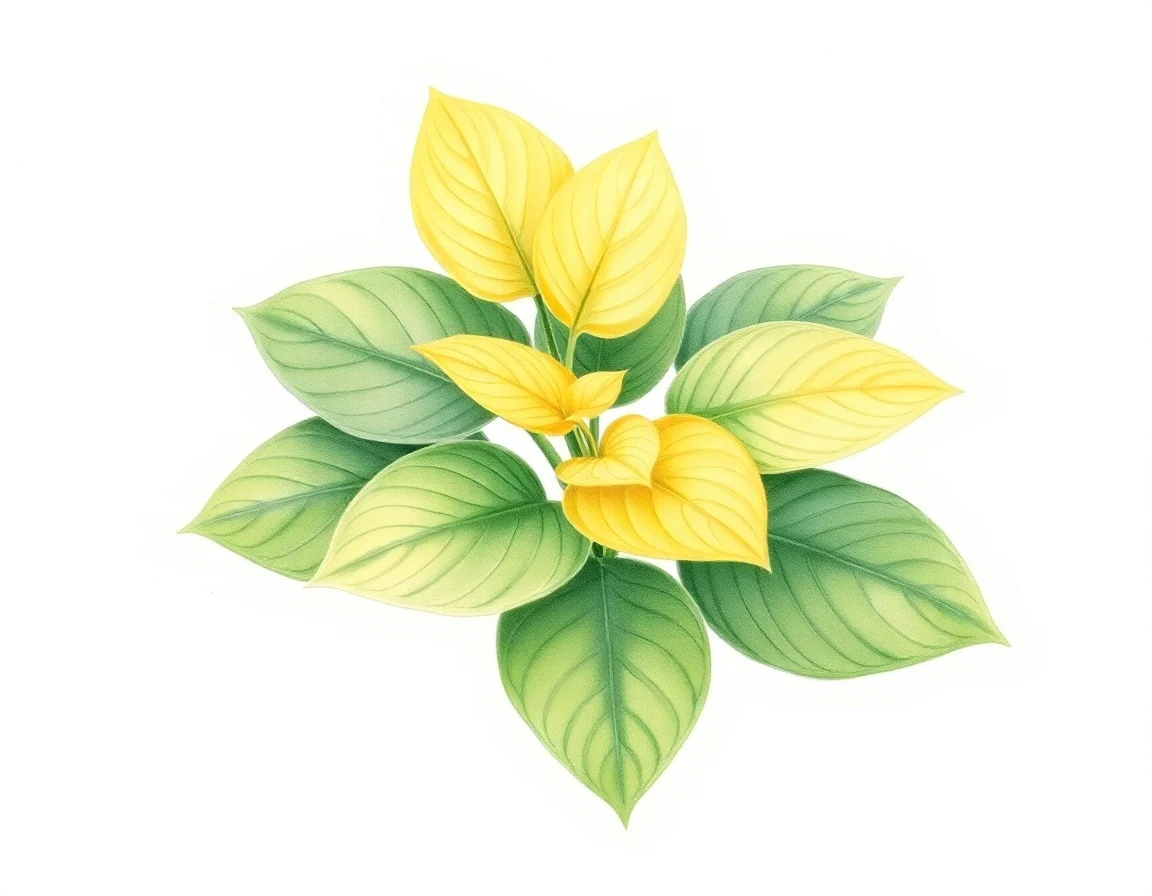 Watercolor illustration of Hosta 'Cherish'