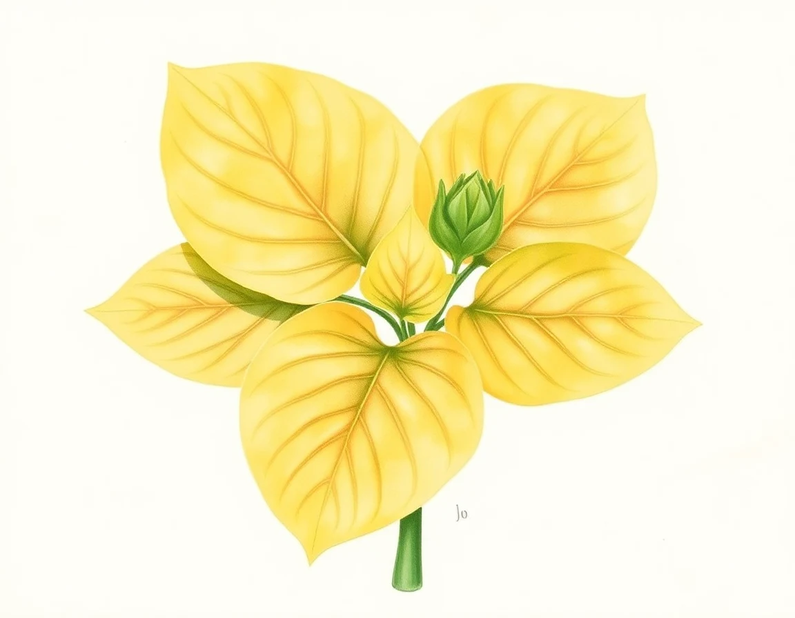 Watercolor illustration of Hosta 'Climax'