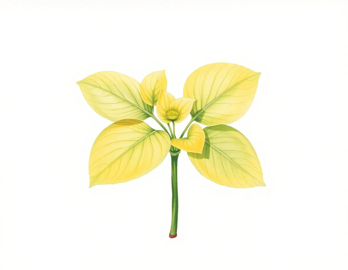 Watercolor illustration of Hosta 'Coach Terry Paustian'
