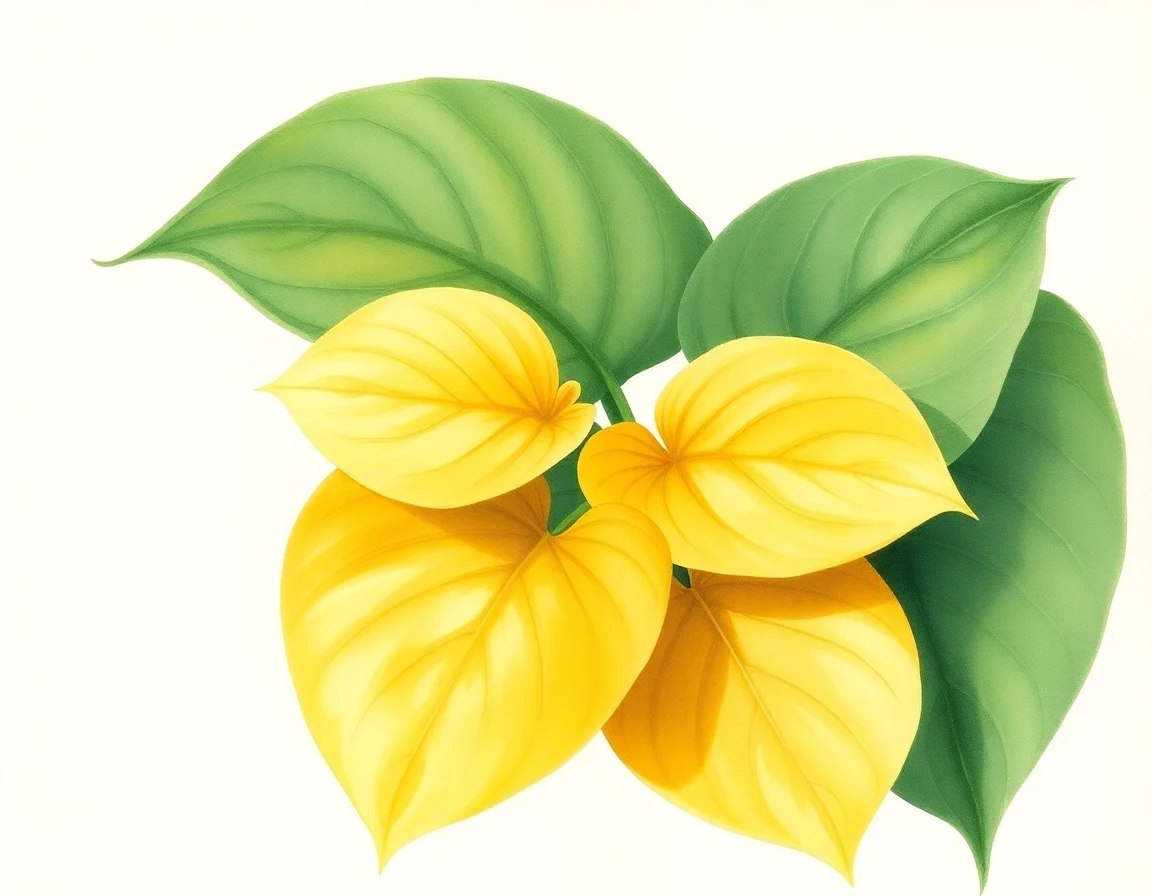 Watercolor illustration of Hosta 'Dalton's Pick'