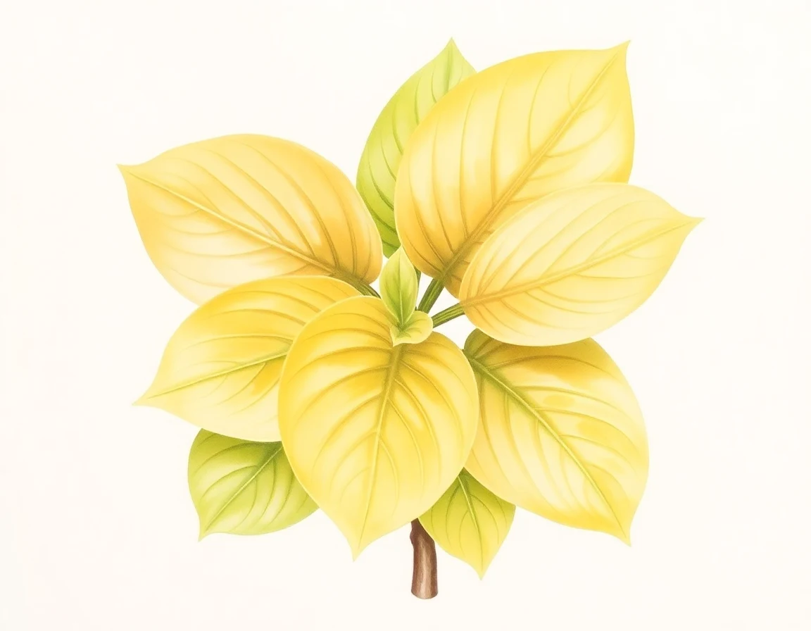 Watercolor illustration of Hosta 'Dick Ward'