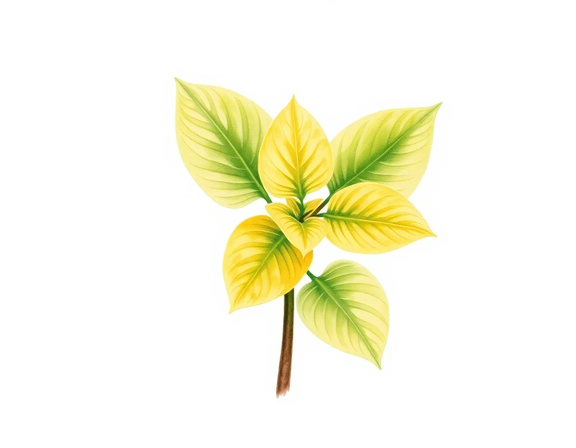 Watercolor illustration of Hosta 'Doreen'