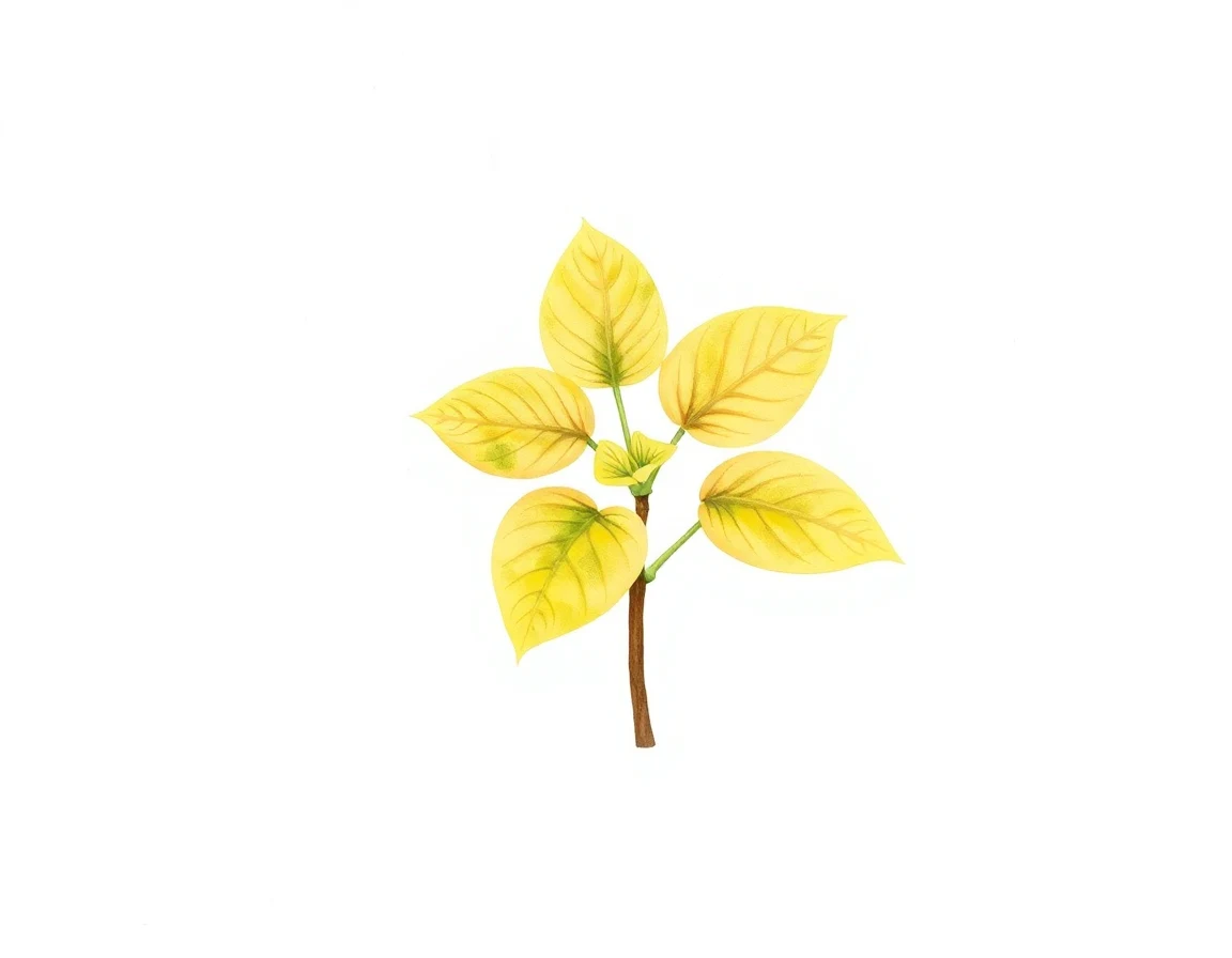 Watercolor illustration of Hosta 'Drill Baby Drill'