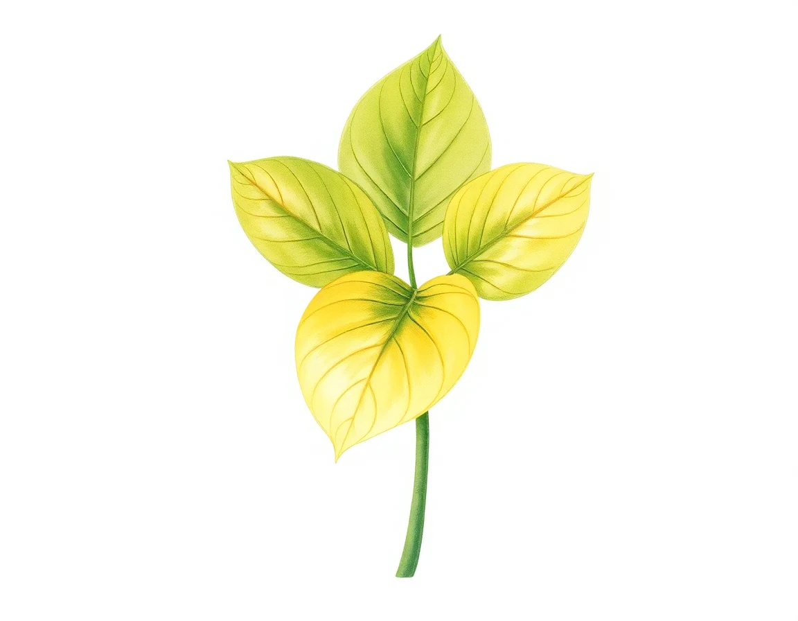 Watercolor illustration of Hosta 'Fertile Crescent'