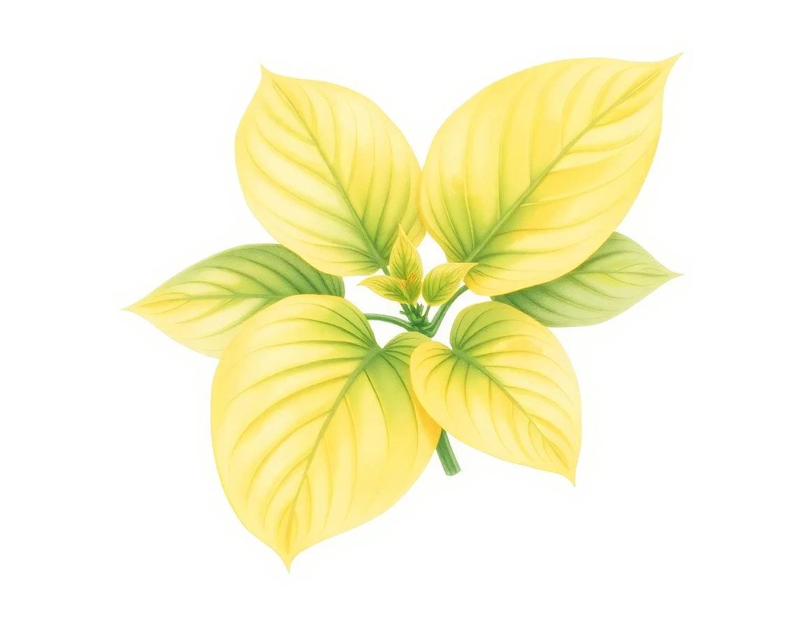 Watercolor illustration of Hosta 'Final Victory'