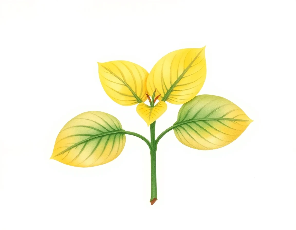 Watercolor illustration of Hosta 'Foundling'