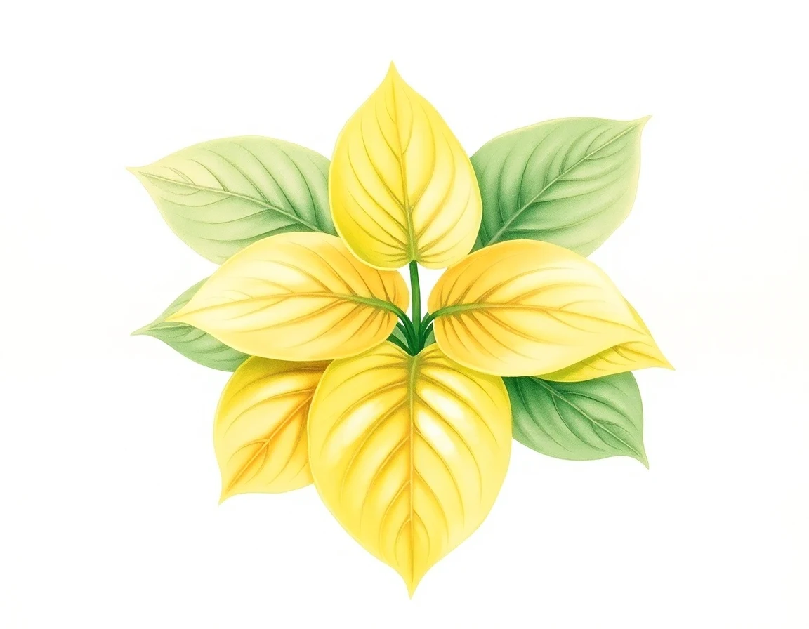 Watercolor illustration of Hosta 'Fountain Glass'