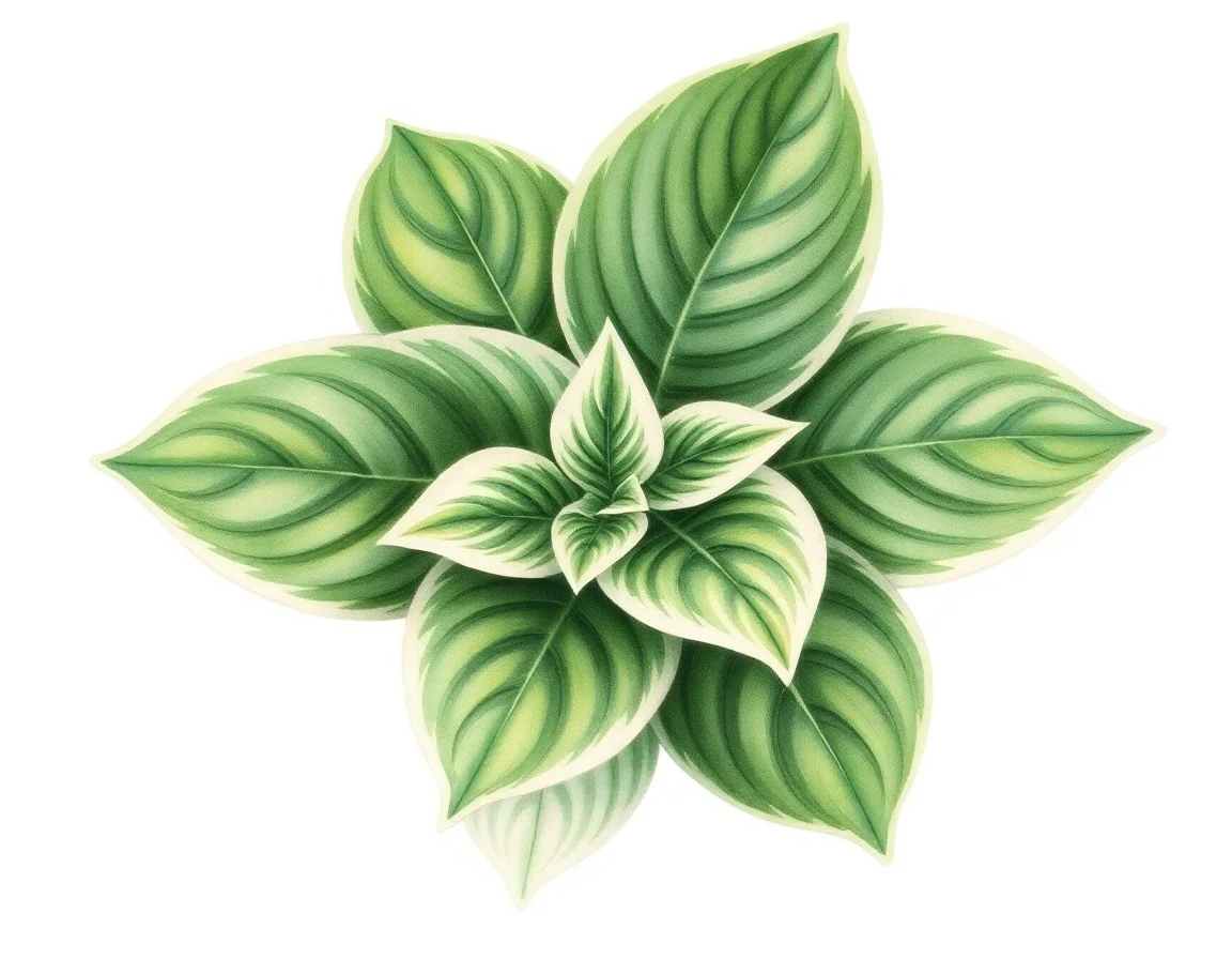 Hosta 'Frosted Mini Hearts'