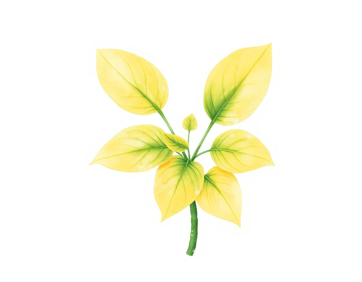 Watercolor illustration of Hosta 'Gala'