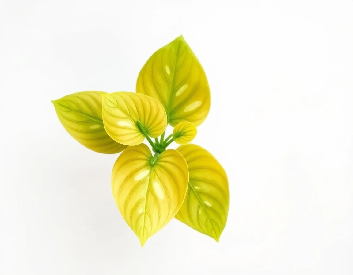 Watercolor illustration of Hosta 'Hush Puppie'