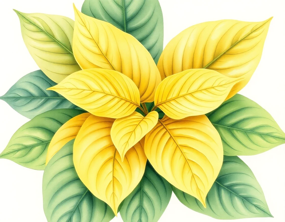 Watercolor illustration of Hosta 'Joybells'