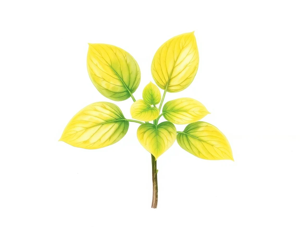 Watercolor illustration of Hosta 'Keepsake'