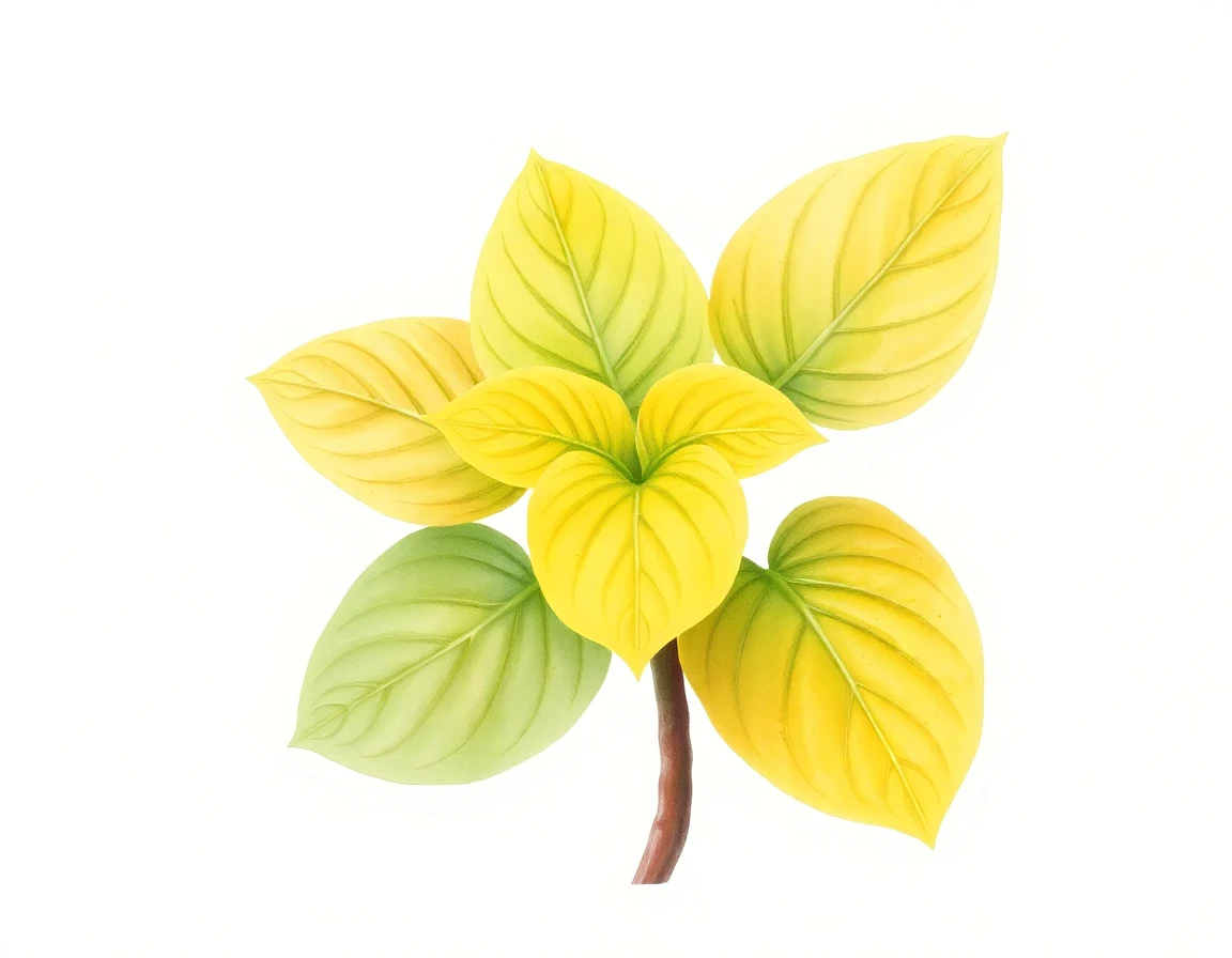 Watercolor illustration of Hosta 'Kinbotan'
