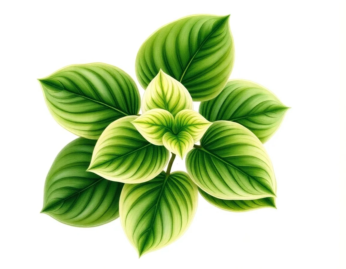 Hosta 'Little Dragon'