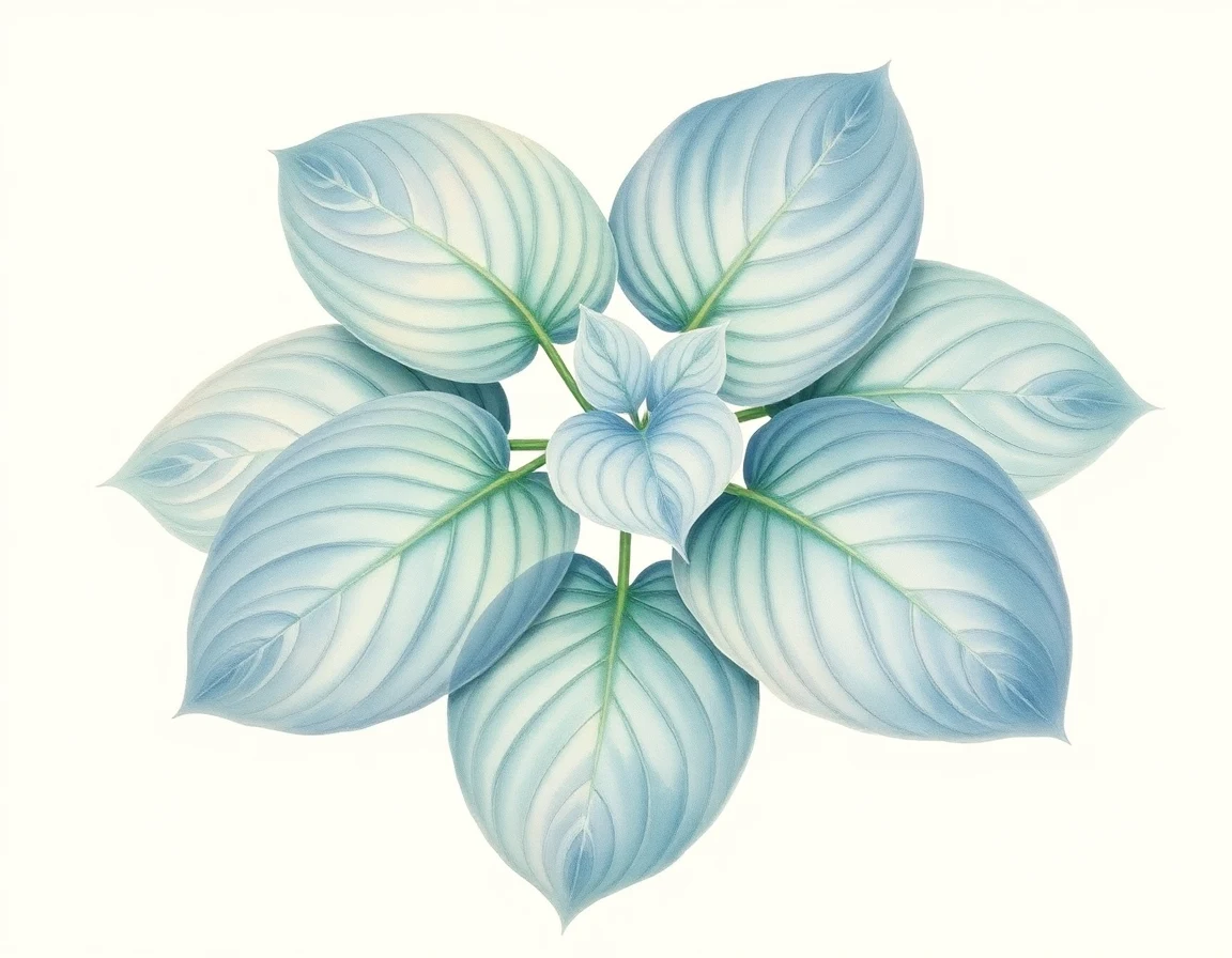 Hosta 'Mandelbrot Set'