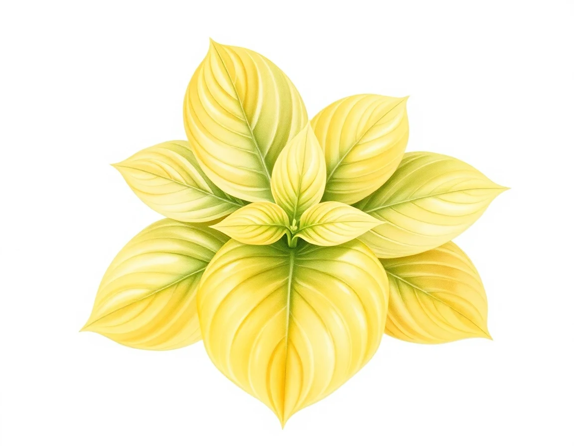 Watercolor illustration of Hosta 'Marlu's Clayton'