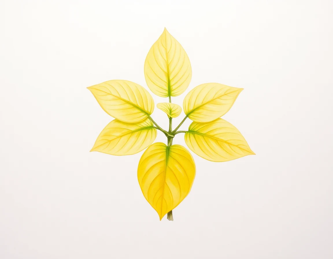 Watercolor illustration of Hosta 'Marlu's Sandra Jill'