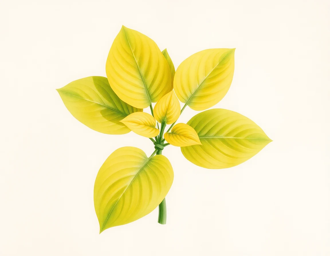Watercolor illustration of Hosta 'Muppett'