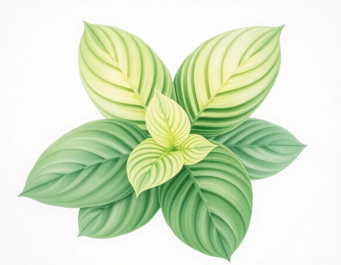 Watercolor illustration of Hosta 'Pewter Goblet'
