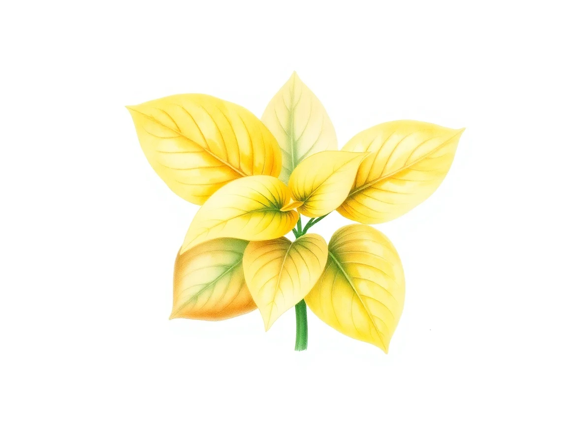 Watercolor illustration of Hosta 'Pretty Peggy'