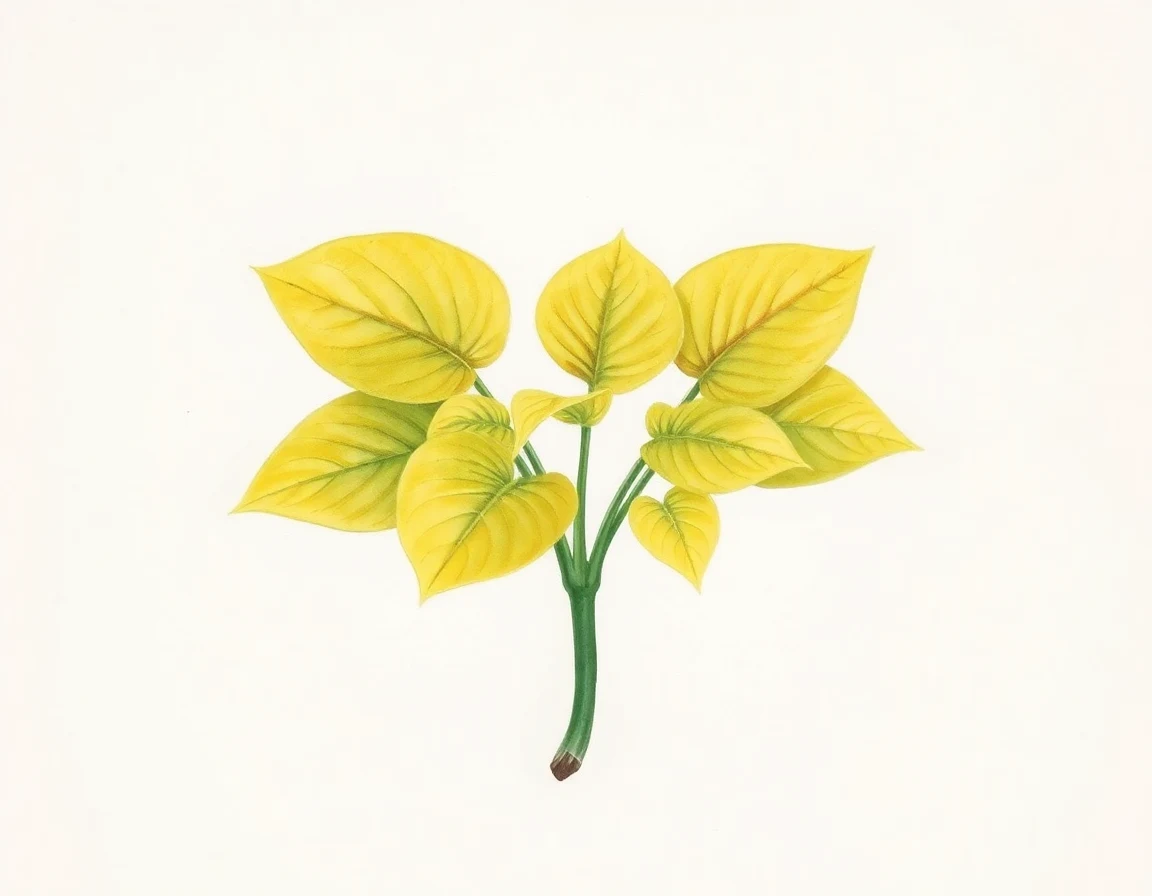 Watercolor illustration of Hosta 'Princess Hannah'