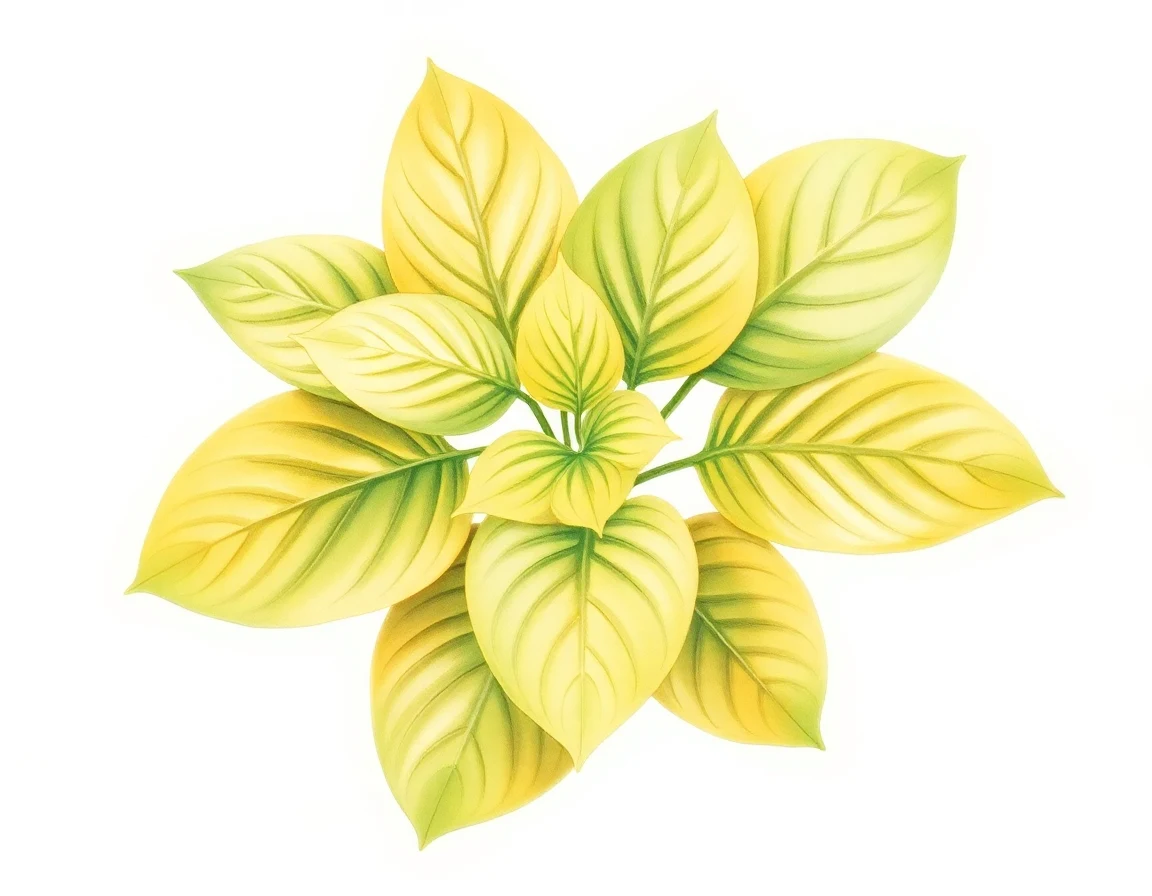 Watercolor illustration of Hosta 'Purple Flame Forever'