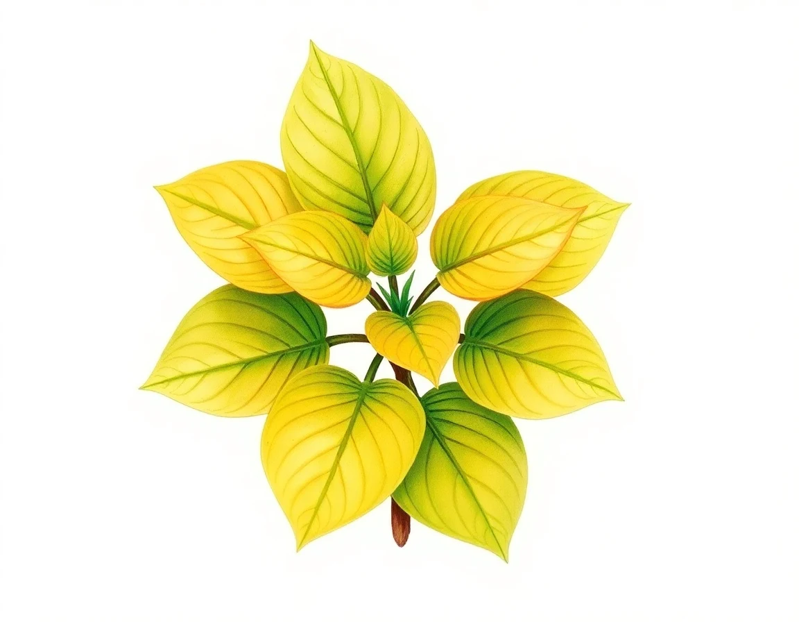 Watercolor illustration of Hosta 'Royalty'
