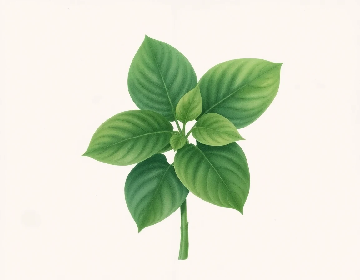Watercolor illustration of Hosta 'Sails Ho'