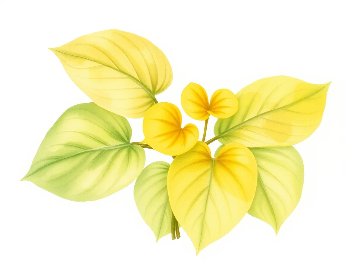 Watercolor illustration of Hosta 'Sarah Tilman'