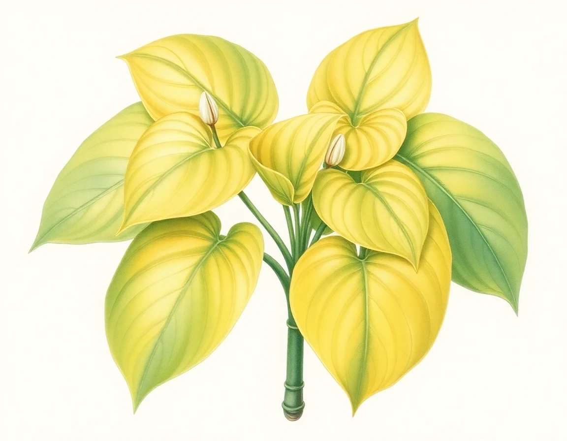 Watercolor illustration of Hosta 'Sarah's Sister'
