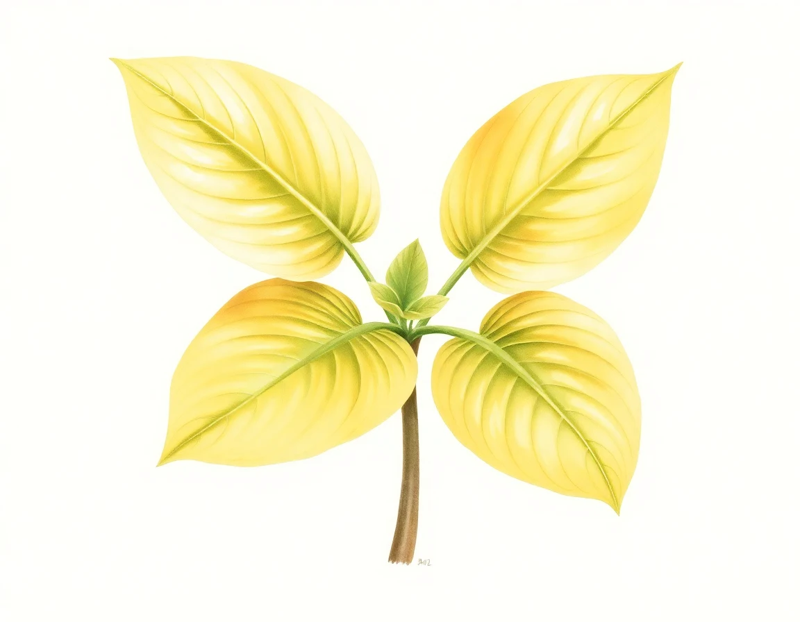 Watercolor illustration of Hosta 'Scaredy Cat'