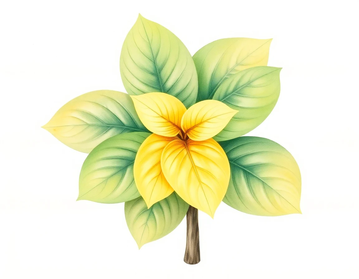 Watercolor illustration of Hosta 'Sentimental Journey'