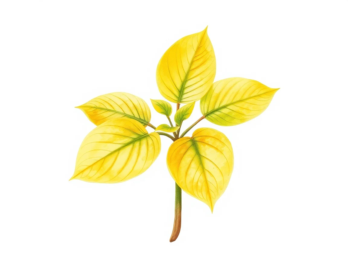 Watercolor illustration of Hosta 'Shall We Dance'