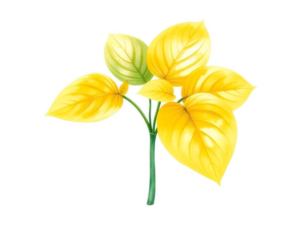 Watercolor illustration of Hosta 'Shirley Wade'