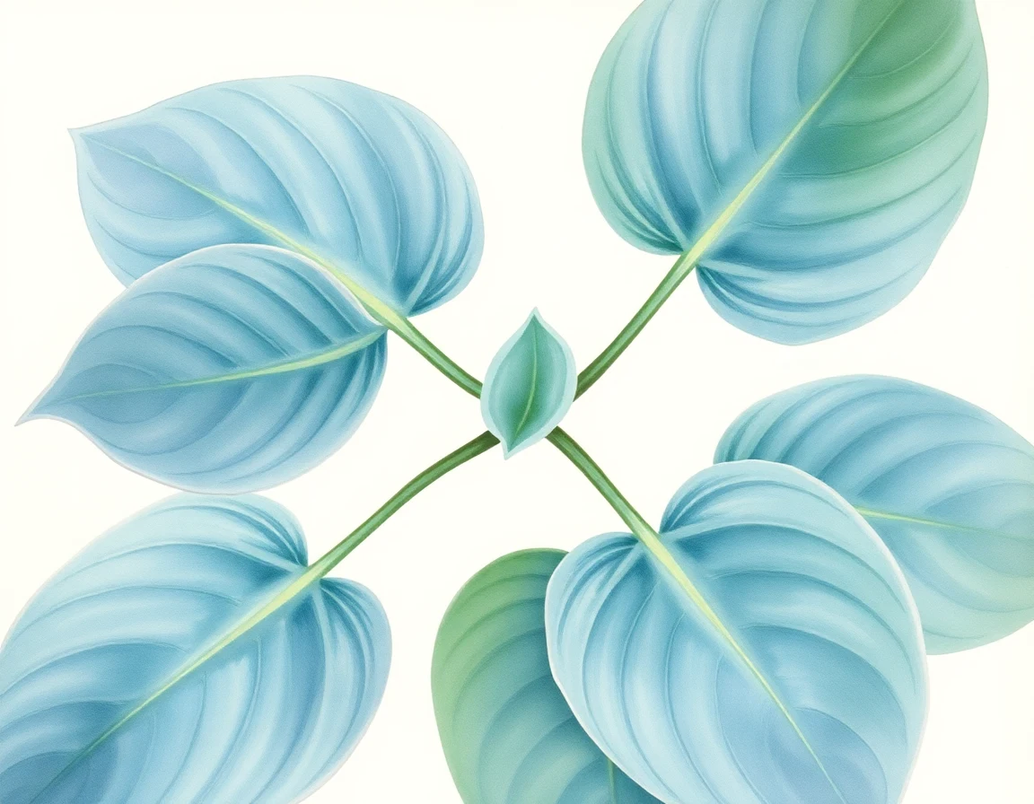 Watercolor illustration of Hosta 'Smash Hit'