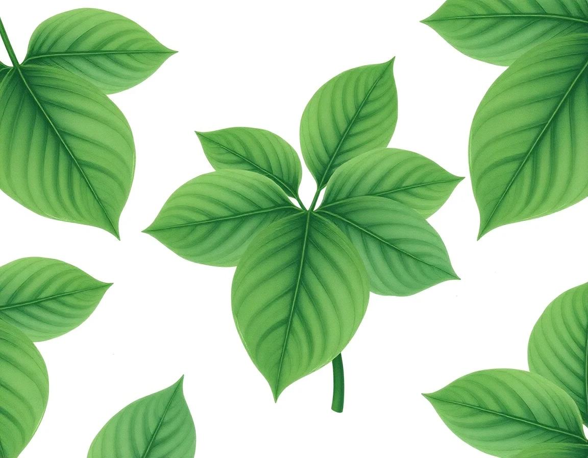 Watercolor illustration of Hosta 'Snake Eyes'