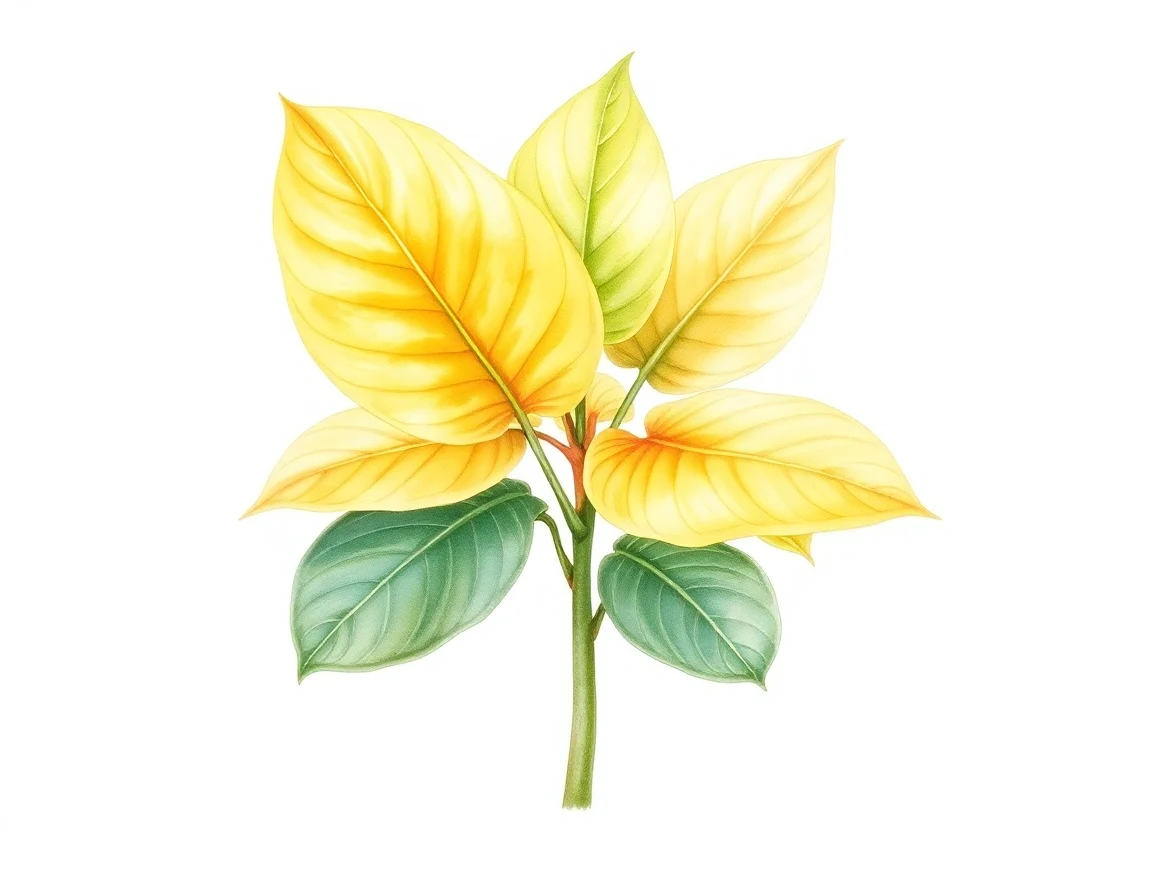 Watercolor illustration of Hosta 'Something Good'
